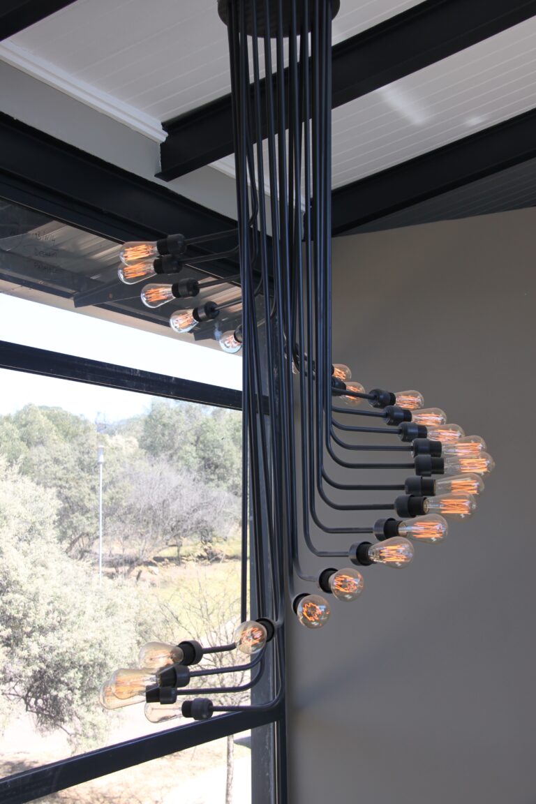 Hand made light fitting