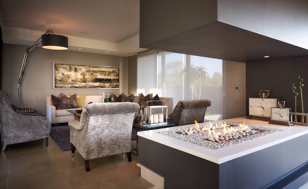 Modern Fireplace in Lounge