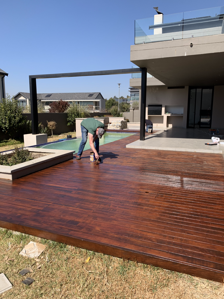Old Wooden Deck Revamped