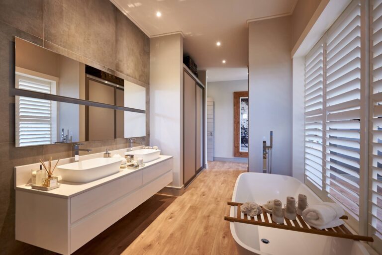Open Plan Bathroom and Dressing Room