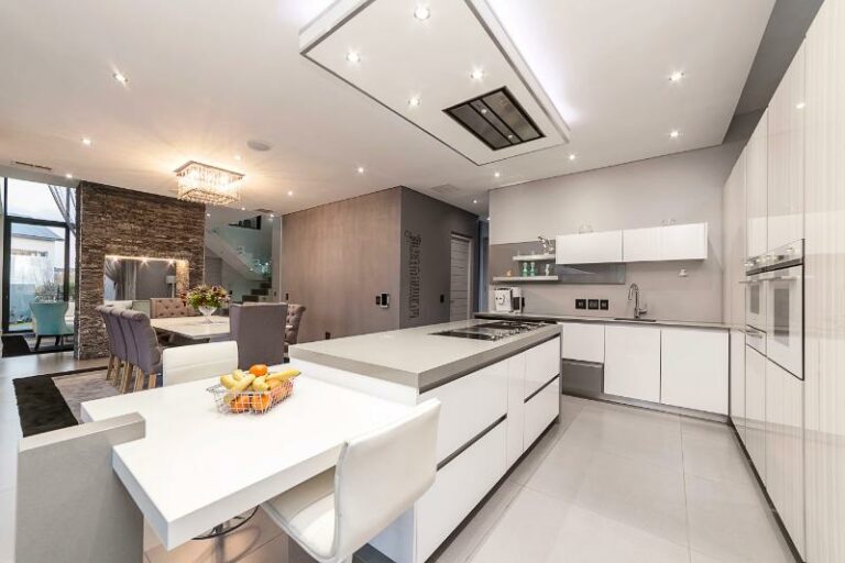 Open Plan Kitchen Side View